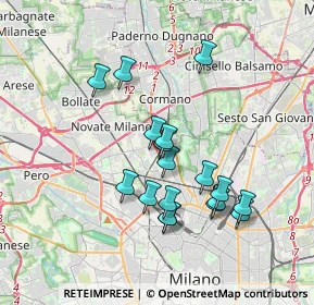 Mappa Via Ippocrate, 20161 Milano MI, Italia (3.25833)