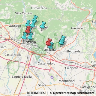 Mappa Via G. Zadei, 25086 Rezzato BS, Italia (6.635)