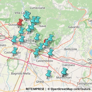 Mappa Via G. Zadei, 25086 Rezzato BS, Italia (8.7185)