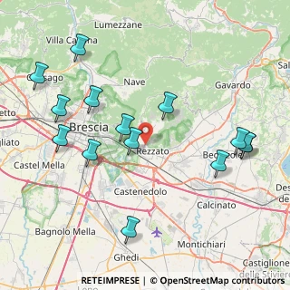 Mappa Via G. Zadei, 25086 Rezzato BS, Italia (9.11357)