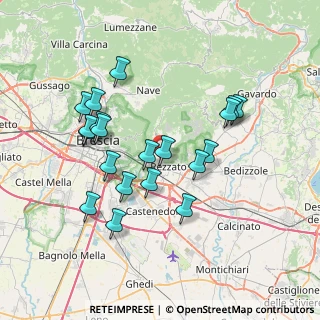 Mappa Via G. Zadei, 25086 Rezzato BS, Italia (6.9725)