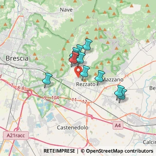 Mappa Via G. Zadei, 25086 Rezzato BS, Italia (2.48364)