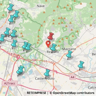 Mappa Via G. Zadei, 25086 Rezzato BS, Italia (5.99875)