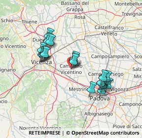 Mappa Piazza 29 Aprile, 36043 Camisano Vicentino VI, Italia (12.75)