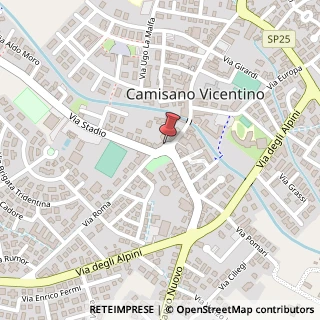 Mappa Piazza 29 Aprile, 10, 36043 Camisano Vicentino, Vicenza (Veneto)