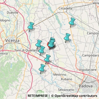 Mappa Via Cristoforo Colombo, 36043 Camisano Vicentino VI, Italia (4.50364)