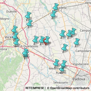 Mappa Via Cristoforo Colombo, 36043 Camisano Vicentino VI, Italia (9.0805)