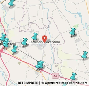 Mappa Via Cristoforo Colombo, 36043 Camisano Vicentino VI, Italia (6.22)
