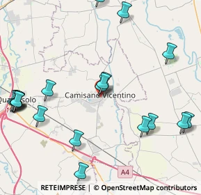 Mappa Via Cristoforo Colombo, 36043 Camisano Vicentino VI, Italia (5.2065)