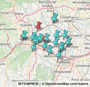 Mappa Via Cristoforo Colombo, 36043 Camisano Vicentino VI, Italia (10.594)