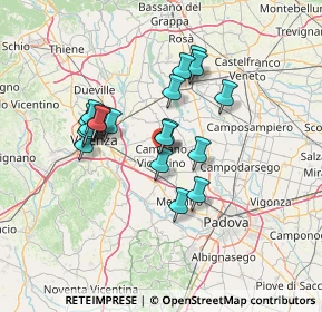 Mappa Via Cristoforo Colombo, 36043 Camisano Vicentino VI, Italia (11.532)