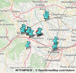 Mappa Via Cristoforo Colombo, 36043 Camisano Vicentino VI, Italia (10.675)