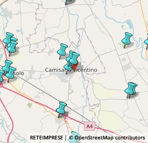 Mappa Via Grassi, 36043 Camisano Vicentino VI, Italia (5.731)