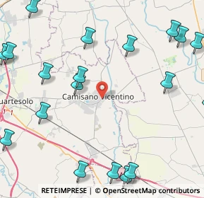 Mappa Via Grassi, 36043 Camisano Vicentino VI, Italia (6.152)