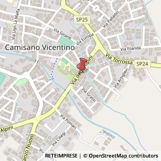 Mappa Via degli Alpini, 142, 36043 Camisano Vicentino, Vicenza (Veneto)