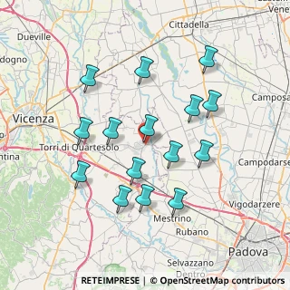 Mappa Via Grassi, 36043 Camisano Vicentino VI, Italia (7.02)