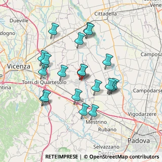 Mappa Via Grassi, 36043 Camisano Vicentino VI, Italia (6.897)