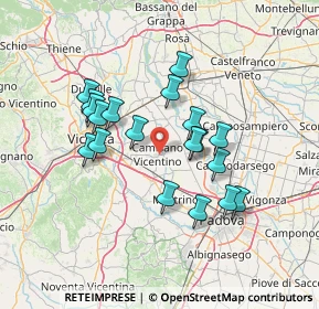 Mappa Via Grassi, 36043 Camisano Vicentino VI, Italia (12.24474)