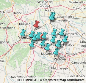 Mappa Via Grassi, 36043 Camisano Vicentino VI, Italia (10.569)