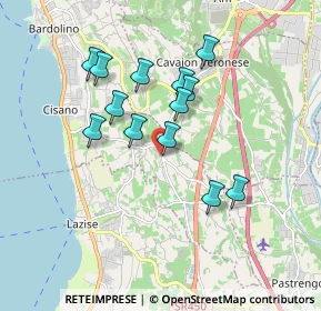 Mappa Via Brà, 37011 Bardolino VR, Italia (1.53615)