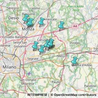 Mappa Via Roma, 20051 Cassina de' Pecchi MI, Italia (5.845)