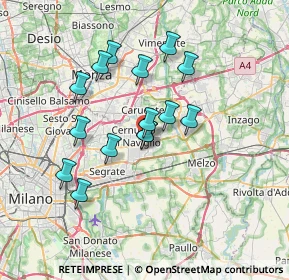 Mappa Via Piero Gobetti, 20063 Cernusco sul Naviglio MI, Italia (5.93)