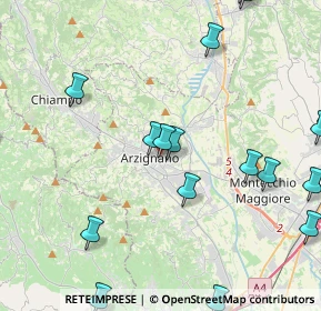 Mappa Via Monte Grappa, 36071 Arzignano VI, Italia (5.9275)
