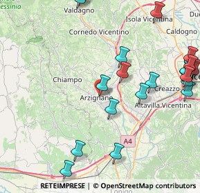 Mappa Via Monte Grappa, 36071 Arzignano VI, Italia (10.6245)