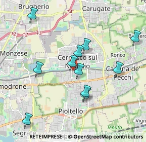 Mappa Via Milano, 20063 Cernusco sul Naviglio MI, Italia (1.88545)