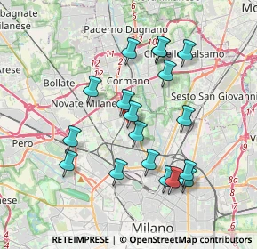 Mappa 20161 Milano MI, Italia (3.545)