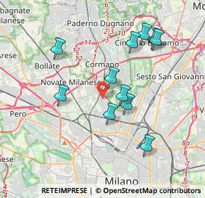 Mappa 20161 Milano MI, Italia (3.56091)