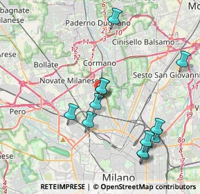 Mappa 20161 Milano MI, Italia (4.04833)