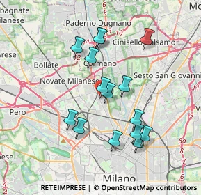 Mappa 20161 Milano MI, Italia (3.35533)