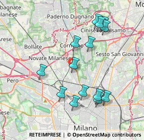 Mappa 20161 Milano MI, Italia (3.87643)