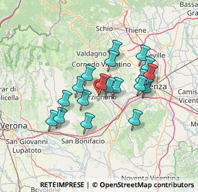 Mappa Via Camillo Cavour, 36071 Arzignano VI, Italia (10.89895)