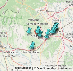 Mappa Via Camillo Cavour, 36071 Arzignano VI, Italia (10.9345)