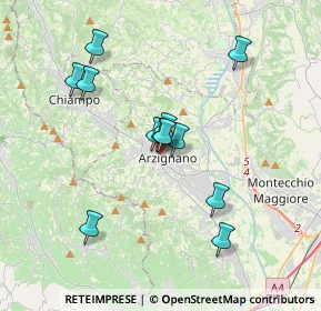 Mappa Via Camillo Cavour, 36071 Arzignano VI, Italia (3.1225)