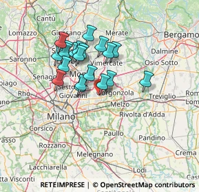 Mappa Cernusco Sul Naviglio, 20063 Cernusco sul Naviglio MI, Italia (11.2765)