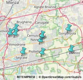 Mappa Cernusco Sul Naviglio, 20063 Cernusco sul Naviglio MI, Italia (4.98636)