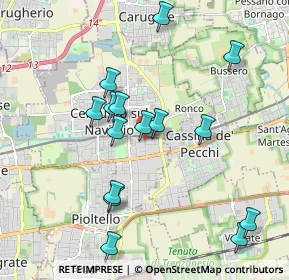 Mappa Cernusco Sul Naviglio, 20063 Cernusco sul Naviglio MI, Italia (1.93467)