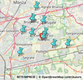 Mappa Via San Rocco, 20063 Cernusco sul Naviglio MI, Italia (3.22545)