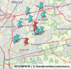 Mappa Via San Rocco, 20063 Cernusco sul Naviglio MI, Italia (3.27273)