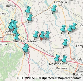 Mappa Via Bonifacio, 36043 Camisano Vicentino VI, Italia (8.984)