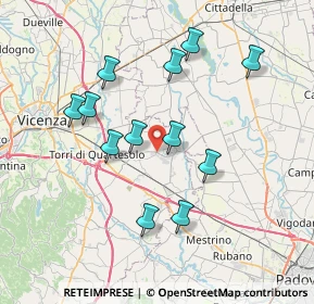 Mappa Via Bonifacio, 36043 Camisano Vicentino VI, Italia (6.98333)