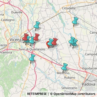 Mappa Via Bonifacio, 36043 Camisano Vicentino VI, Italia (7.02583)