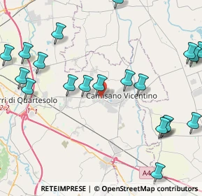 Mappa Via Bonifacio, 36043 Camisano Vicentino VI, Italia (5.349)