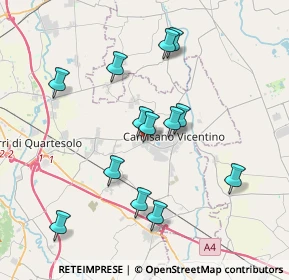 Mappa Via Bonifacio, 36043 Camisano Vicentino VI, Italia (3.56385)