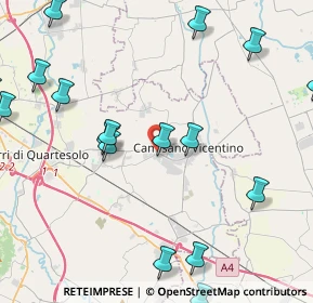 Mappa Via Bonifacio, 36043 Camisano Vicentino VI, Italia (5.9705)