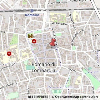 Mappa Via Bartolomeo Colleoni, 24, 24058 Romano di Lombardia, Bergamo (Lombardia)