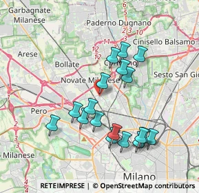 Mappa Via Carlo Amoretti, 20026 Milano MI, Italia (3.48222)